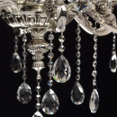 Lampa srebrna wisząca do salonu z kryształami MW-LIGHT Classic 482015606