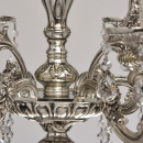 Lampa srebrna wisząca do salonu z kryształami MW-LIGHT Classic 482015606
