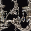 Lampa srebrna wisząca do salonu z kryształami MW-LIGHT Classic 482015606