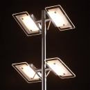 Lampa stojąca, chromowana, cztery reflektory LED MW-Light Techno 160 cm - wycofa 675040404