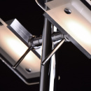 Lampa stojąca, chromowana, cztery reflektory LED MW-Light Techno 160 cm - wycofa 675040404