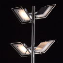 Lampa stojąca, chromowana, cztery reflektory LED MW-Light Techno 160 cm - wycofa 675040404