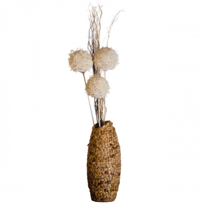 Lampa stojąca z naturalnych materiałów rustykalnych MW-LIGHT Eco 226040103