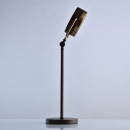 Lampa stołowa brązowo-mosiężna Hamburg RegenBogen Loft 605031501