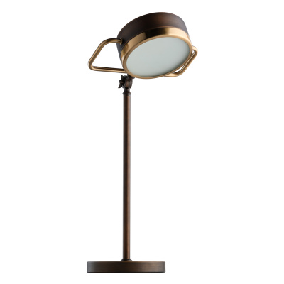 Lampa stołowa brązowo-mosiężna Hamburg RegenBogen Loft 605031501