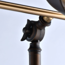 Lampa stołowa brązowo-mosiężna Hamburg RegenBogen Loft 605031501