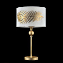 Lampa stołowa Farn ozdobiona złotym liściem paproci Maytoni Classic H428-TL-01-WG