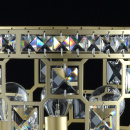 Lampa stołowa klasyczna, złota podstawa, 3-żarówki, kryształy MW-LIGHT Crystal 121031703