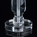 Lampa stołowa kryształowa podstawa i biały abażur MW-LIGHT Elegance 355034101