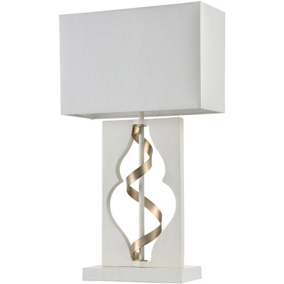 Lampa stołowa kwadratowa Intreccio Maytoni Classic ARM010-11-W