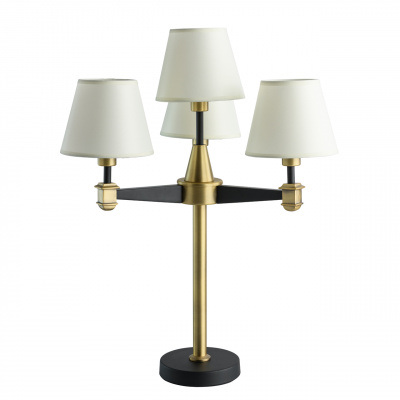 Lampa stołowa na cztery żarówki, jasnobeżowe abażury MW-LIGHT Classic 700033604
