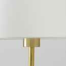 Lampa stołowa satynowo-złota podstawa, biały klosz MW-LIGHT Megapolis 634032401