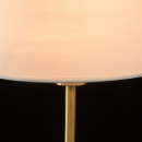 Lampa stołowa satynowo-złota podstawa, biały klosz MW-LIGHT Megapolis 634032401