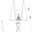 Lampa stołowa z białym abażurem Florero Maytoni MOD078TL-01CH