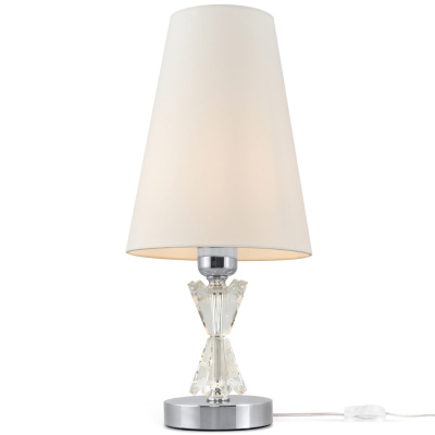 Lampa stołowa z białym abażurem Florero Maytoni MOD078TL-01CH