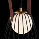 Lampa stołowa żarówka w klatce, skórzany uchwyt Indiana Maytoni Modern MOD544TL-01B