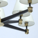 Lampa sufitowa 8-ramienna czarna z antycznym mosiądzem MW-LIGHT Classic 700013408