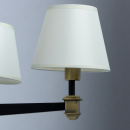 Lampa sufitowa 8-ramienna czarna z antycznym mosiądzem MW-LIGHT Classic 700013408