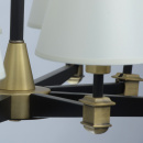 Lampa sufitowa 8-ramienna czarna z antycznym mosiądzem MW-LIGHT Classic 700013408