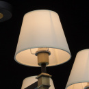 Lampa sufitowa 8-ramienna czarna z antycznym mosiądzem MW-LIGHT Classic 700013408