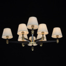 Lampa sufitowa 8-ramienna czarna z antycznym mosiądzem MW-LIGHT Classic 700013408
