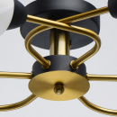 Lampa sufitowa białe klosze, czarno-miedziana podstawa Olympia MW-LIGHT 638018406