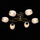 Lampa sufitowa białe klosze, czarno-miedziana podstawa Olympia MW-LIGHT 638018406