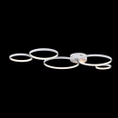 Lampa sufitowa białe koła LED Olympia Maytoni Modern MOD448-CL-5-45-W