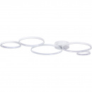Lampa sufitowa białe koła LED Olympia Maytoni Modern MOD448-CL-5-45-W
