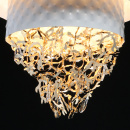 Lampa sufitowa bialo-zlota Carmen RegenBogen Megapolis 394011316