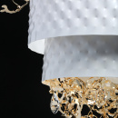 Lampa sufitowa bialo-zlota Carmen RegenBogen Megapolis 394011316