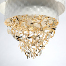 Lampa sufitowa bialo-zlota Carmen RegenBogen Megapolis 394011316