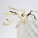 Lampa sufitowa bialo-zlota Carmen RegenBogen Megapolis 394011316