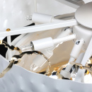 Lampa sufitowa bialo-zlota Carmen RegenBogen Megapolis 394011316