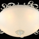 Lampa sufitowa, biały klosz, kremowe złoto Speria Maytoni Classic C900-CL-05-W