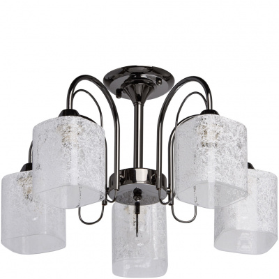 Lampa sufitowa chromowana na czarno podstawa Olympia MW-LIGHT 106010805