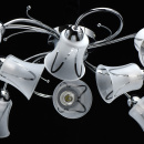 Lampa sufitowa chromowana, szklane, ładne klosze Porto MW-LIGHT Megapolis 297013908