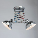 Lampa sufitowa chromowana z regulowaną wysokością - podwójna MW-LIGHT Loft 691012502