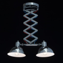 Lampa sufitowa chromowana z regulowaną wysokością - podwójna MW-LIGHT Loft 691012502