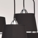 Lampa sufitowa czarne klosze z chromowanym wnętrzem MW-Light Megapolis 103011308