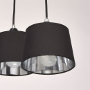 Lampa sufitowa czarne klosze z chromowanym wnętrzem MW-Light Megapolis 103011308