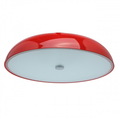 Lampa sufitowa czerwona z dekoracyjnym, szklanym dyfuzorem MW-LIGHT Megapolis 708010305