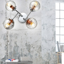 Lampa sufitowa cztery szklane kule, chromowana podstawa Best Candellux 34-67265