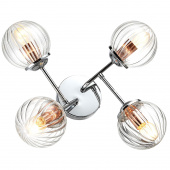 Lampa sufitowa cztery szklane kule, chromowana podstawa Best Candellux 34-67265