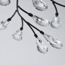Lampa sufitowa, duże kryształy, forma kwiatowa Leticia CHIARO Flora 343011906