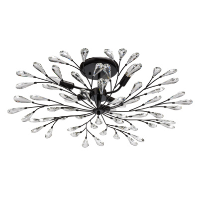 Lampa sufitowa, duże kryształy, forma kwiatowa Leticia CHIARO Flora 343011906