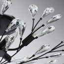 Lampa sufitowa, duże kryształy, forma kwiatowa Leticia CHIARO Flora 343011906