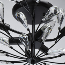 Lampa sufitowa, duże kryształy, forma kwiatowa Leticia CHIARO Flora 343011906
