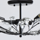 Lampa sufitowa, duże kryształy, forma kwiatowa Leticia CHIARO Flora 343011906