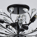 Lampa sufitowa, duże kryształy, forma kwiatowa Leticia CHIARO Flora 343011906